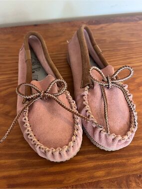 SUEDE moccasins boho cottagecore slip on loafers soft leather flats